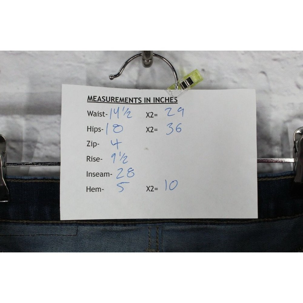 Lucky Brand Blue Cotton Denim Mid Rise Skinny Jeans Size 29 - Picture 8 of 8